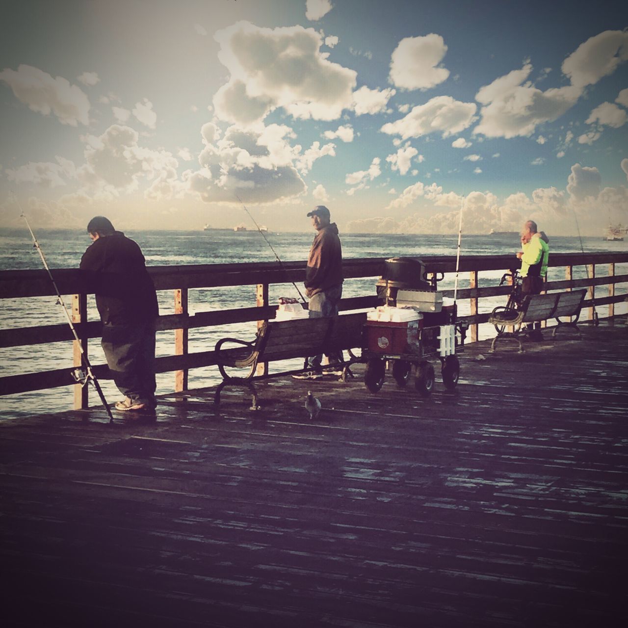 Friends at the pier...,