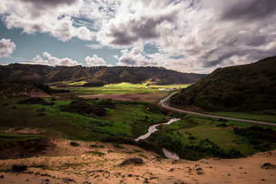 Scenic view of landscape against sky