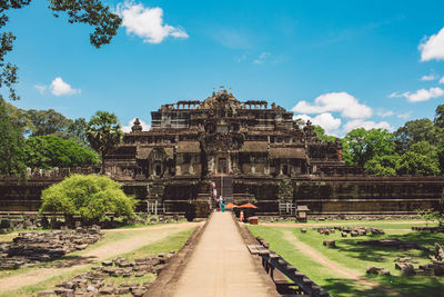 Old temple against sky