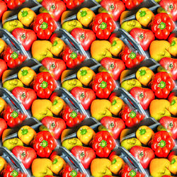 High angle view of tomatoes for sale at market stall