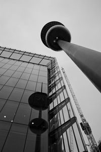 Low angle view of communications tower