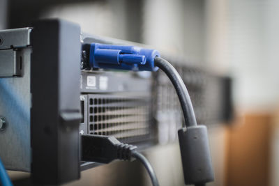 Close-up of machine part