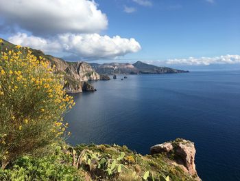 Scenic view of sea against sky