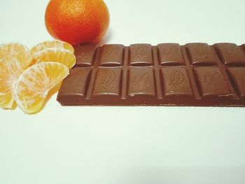 Close-up of oranges on table