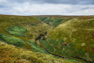 Scenic view of landscape against sky