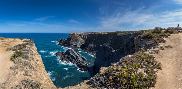Scenic view of sea against sky