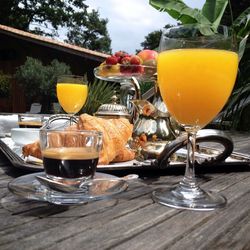 Close-up of drink on table