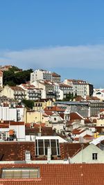 Buildings in city against sky