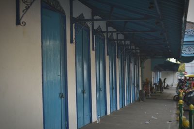 Interior of illuminated building
