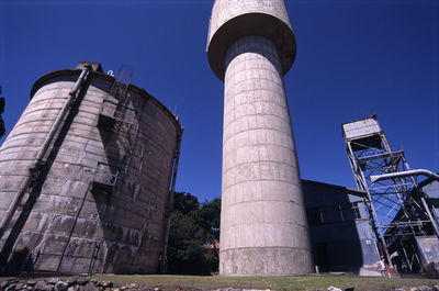 Low angle view of industrial building