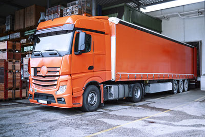 Truck at loading bay