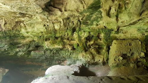 Rock formations in cave