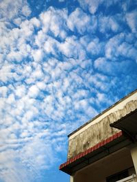 Low angle view of building against sky