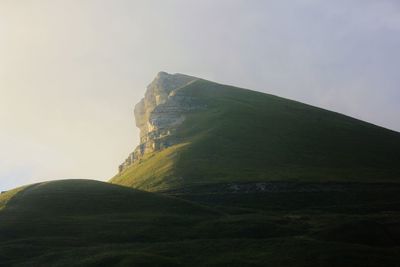 Scenic view of mountain against sky