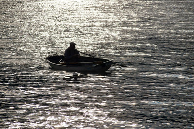 Boats in sea