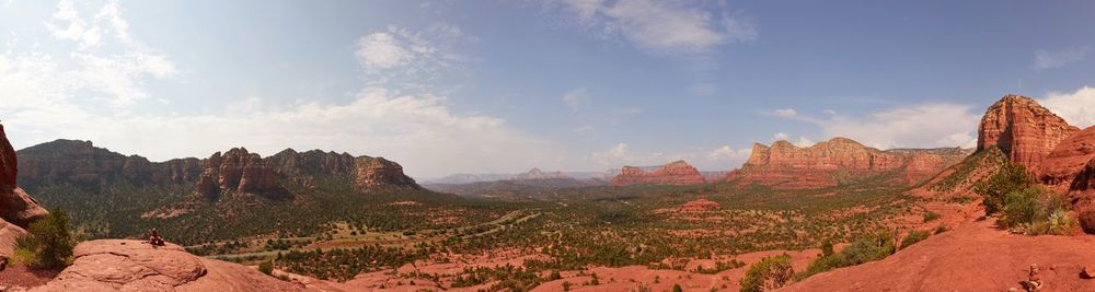 Panoramic view of landscape against sky