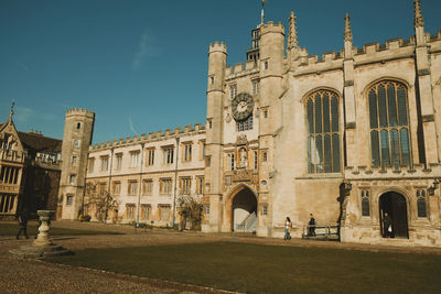 Low angle view of historical building