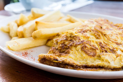 Close-up of food in plate