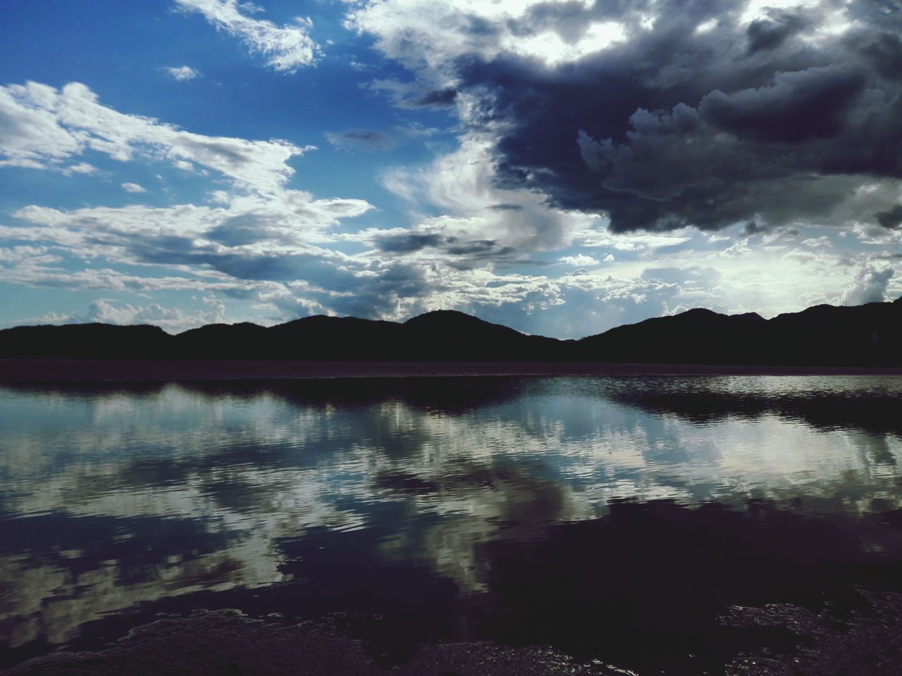 water, reflection, lake, tranquility, cloud - sky, scenics, sky, no people, tranquil scene, outdoors, nature, beauty in nature, day, mountain