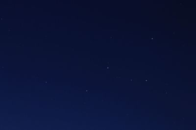 Low angle view of star field against sky at night