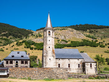 Historic building against blue sky