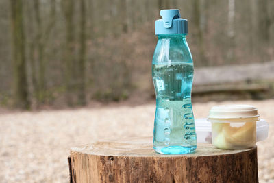 Close-up of water bottle