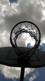 Low angle view of cloudy sky