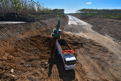 View of construction site