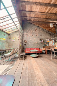 Interior of abandoned building