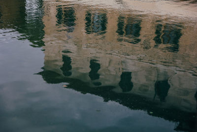 High angle view of water