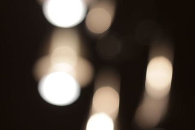 Defocused lights at night
