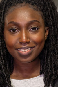 Close-up portrait of young woman