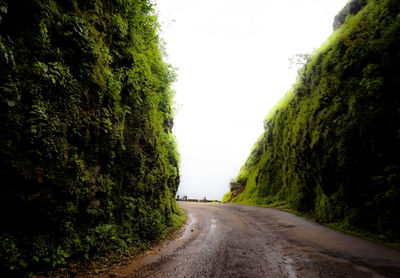 Road passing through landscape