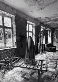 Interior of abandoned house