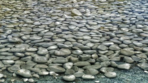 Full frame shot of pebbles