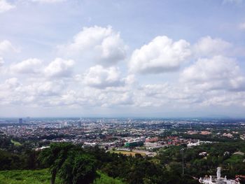 High angle view of cityscape