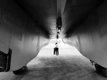 People in tunnel