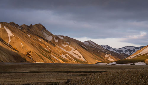 Scenic view of landscape against cloud sky