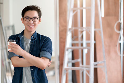 Portrait of a smiling young man