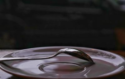 Close-up of drink in glass on table