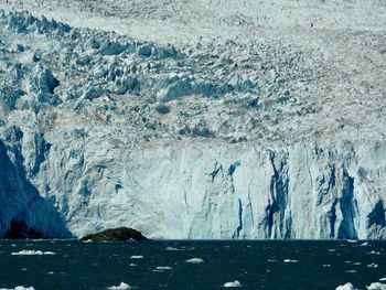 Aerial view of glacier