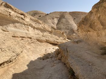Rock formations in desert