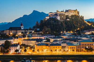 Salzburg historic town center, austria