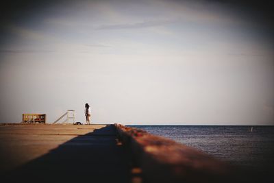 Pier on sea