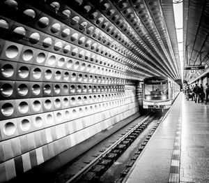 Railroad station platform