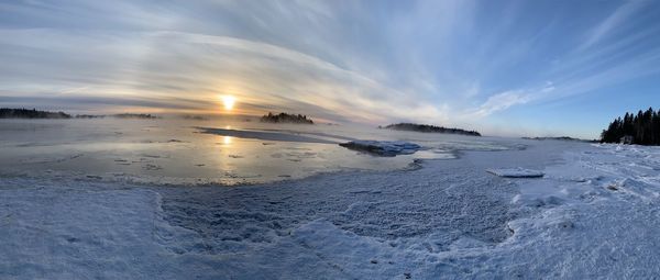 Sad day at st-jean lake, quebe