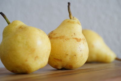 Close-up of fruits on table