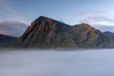 Scenic view of mountain against sky