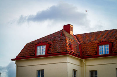 Low angle view of building against sky