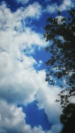 Low angle view of cloudy sky